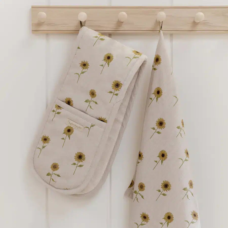 Sunflower Linen Double Oven Glove image 2