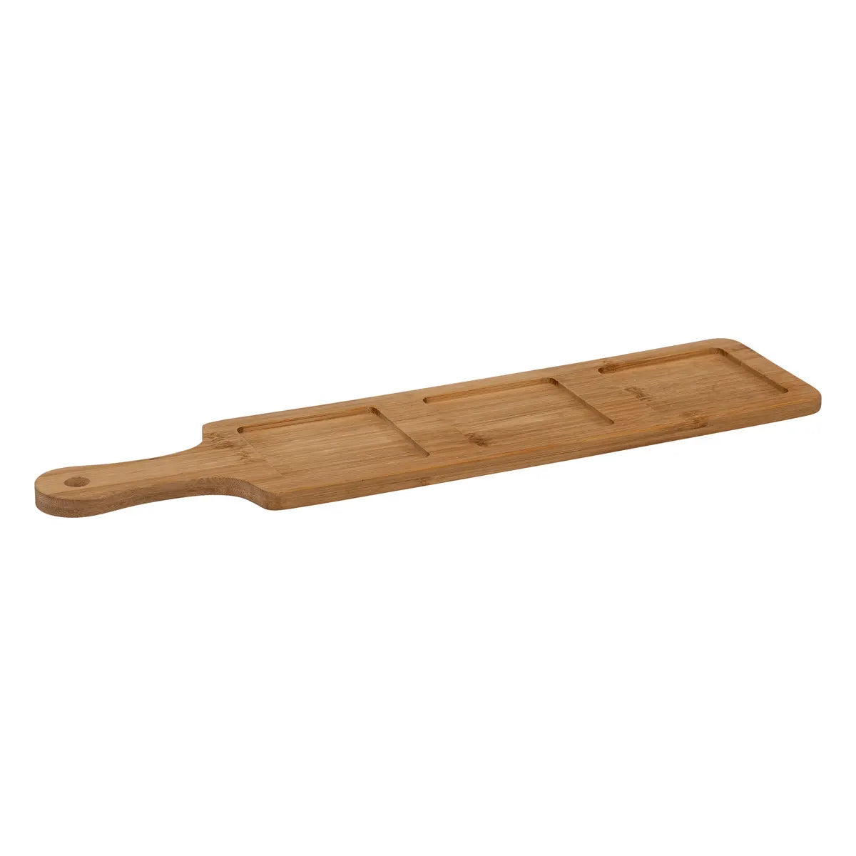 4 Piece Bamboo and Glass Aperitif Set image 1