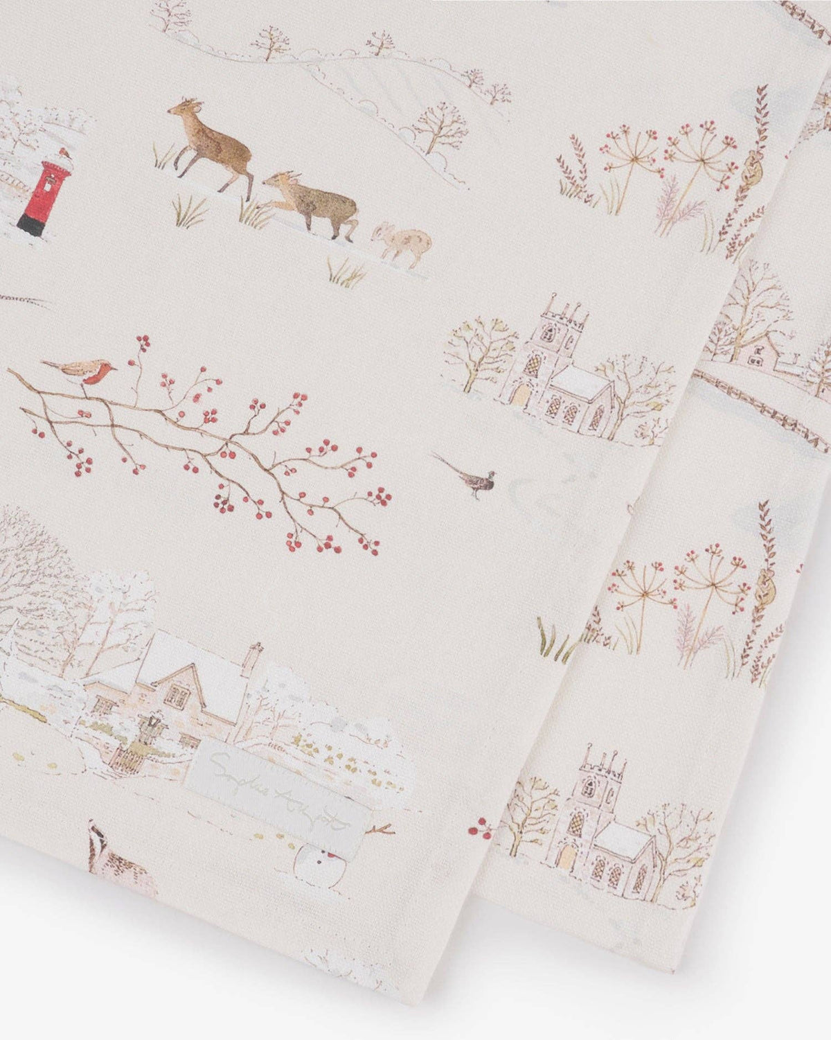 Snowy Village Table Runner