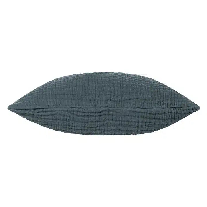 Lark Muslin Crinkle Cotton Cushion Dusk image 2