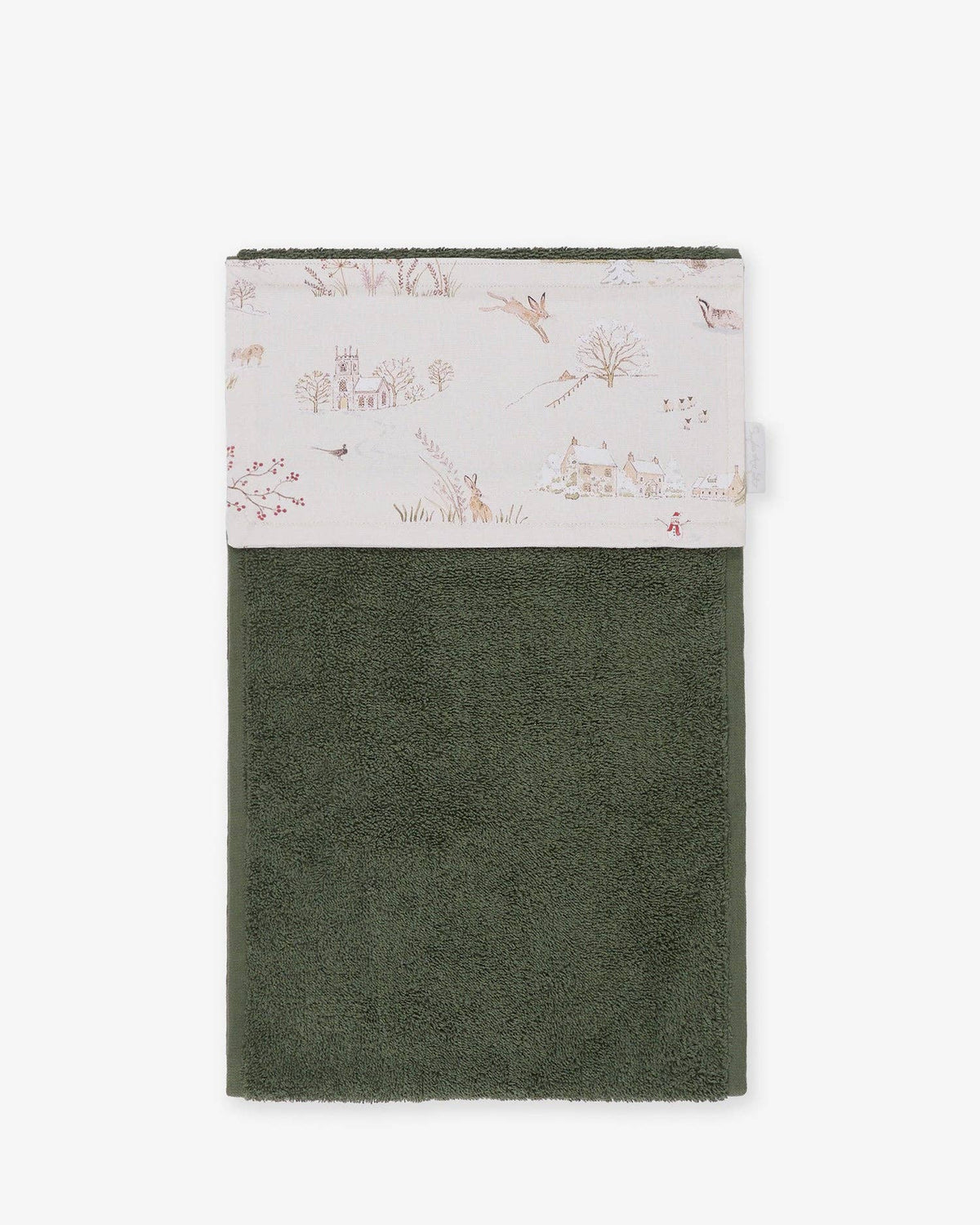 Snowy Village Roller Hand Towel