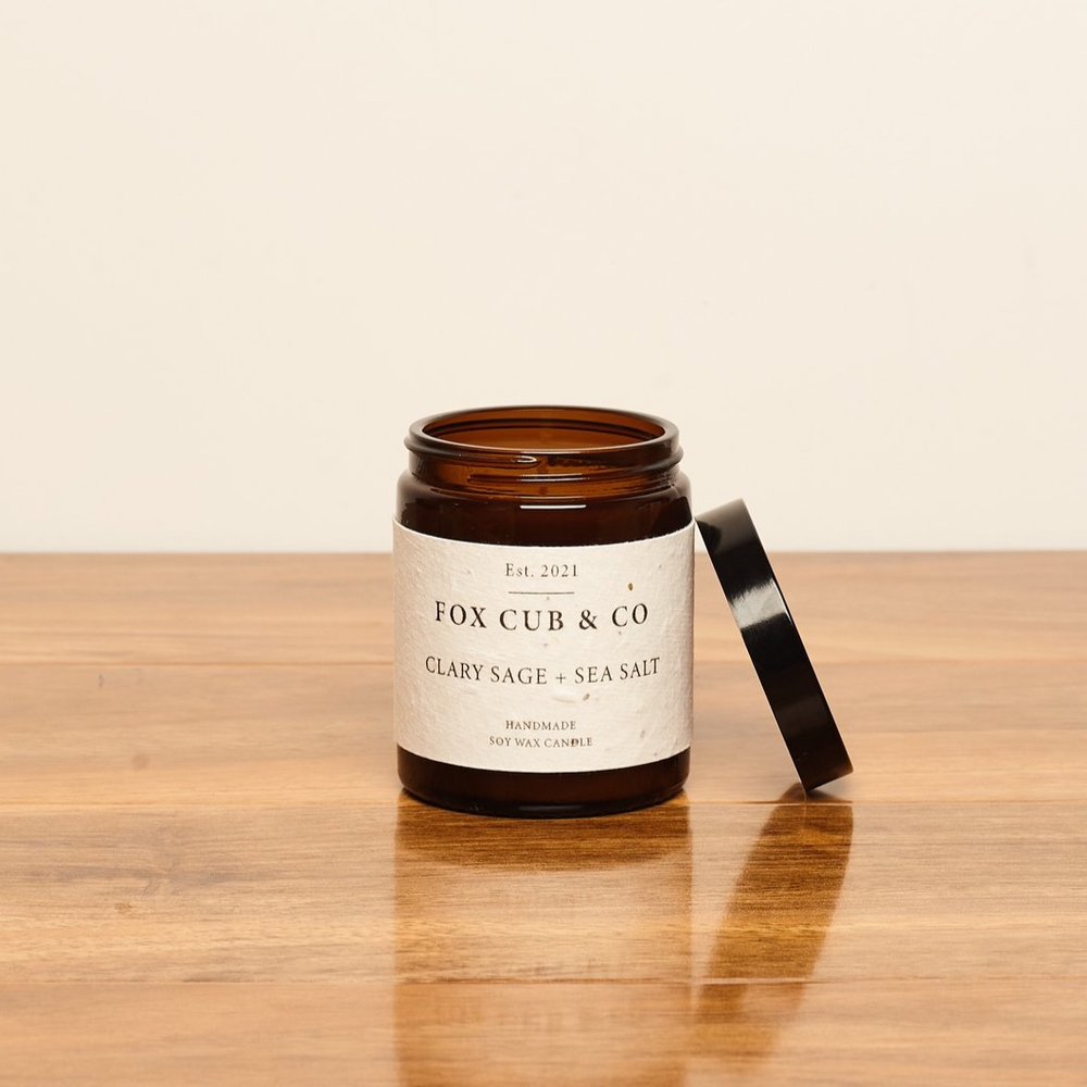 Clary Sage + Sea Salt Candle image 0