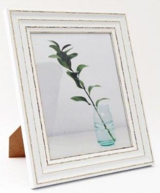 Distressed White Picture Frame 10x8