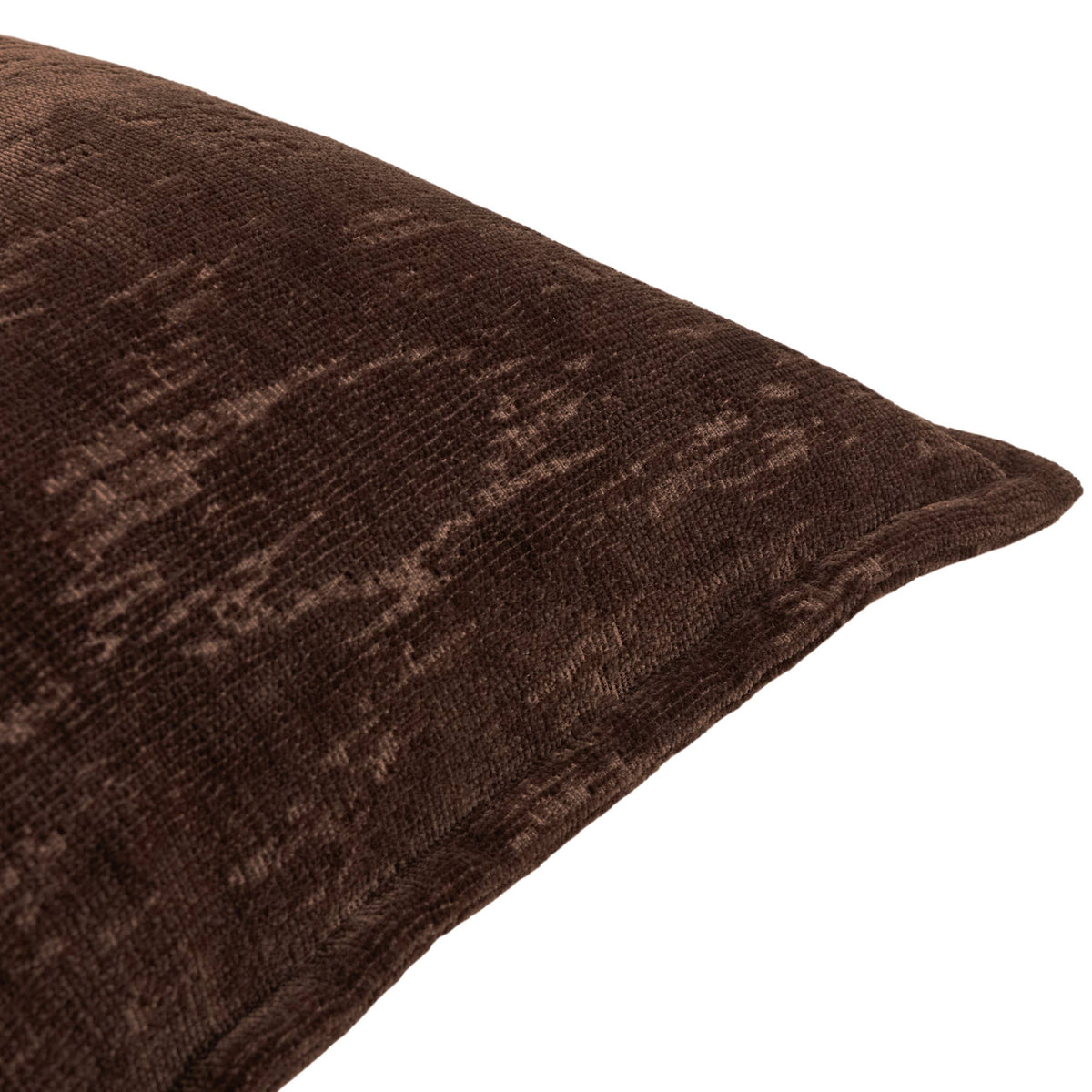 Aurelio Chenille Jacquard Cushion Chocolate