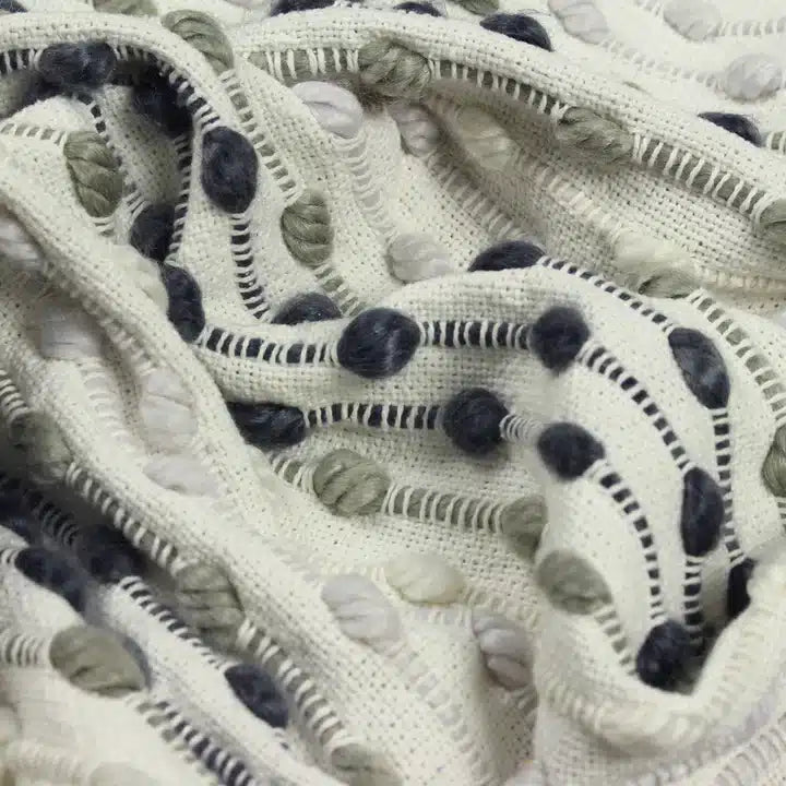 Dhadit Stripe Throw Grey image 2