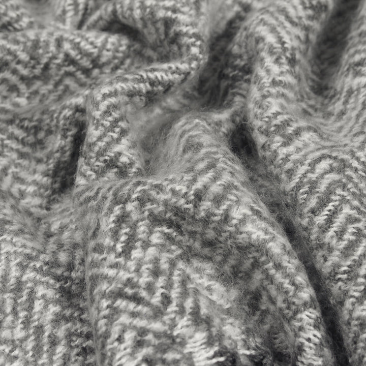 Weaver Herringbone Throw Grey image 2