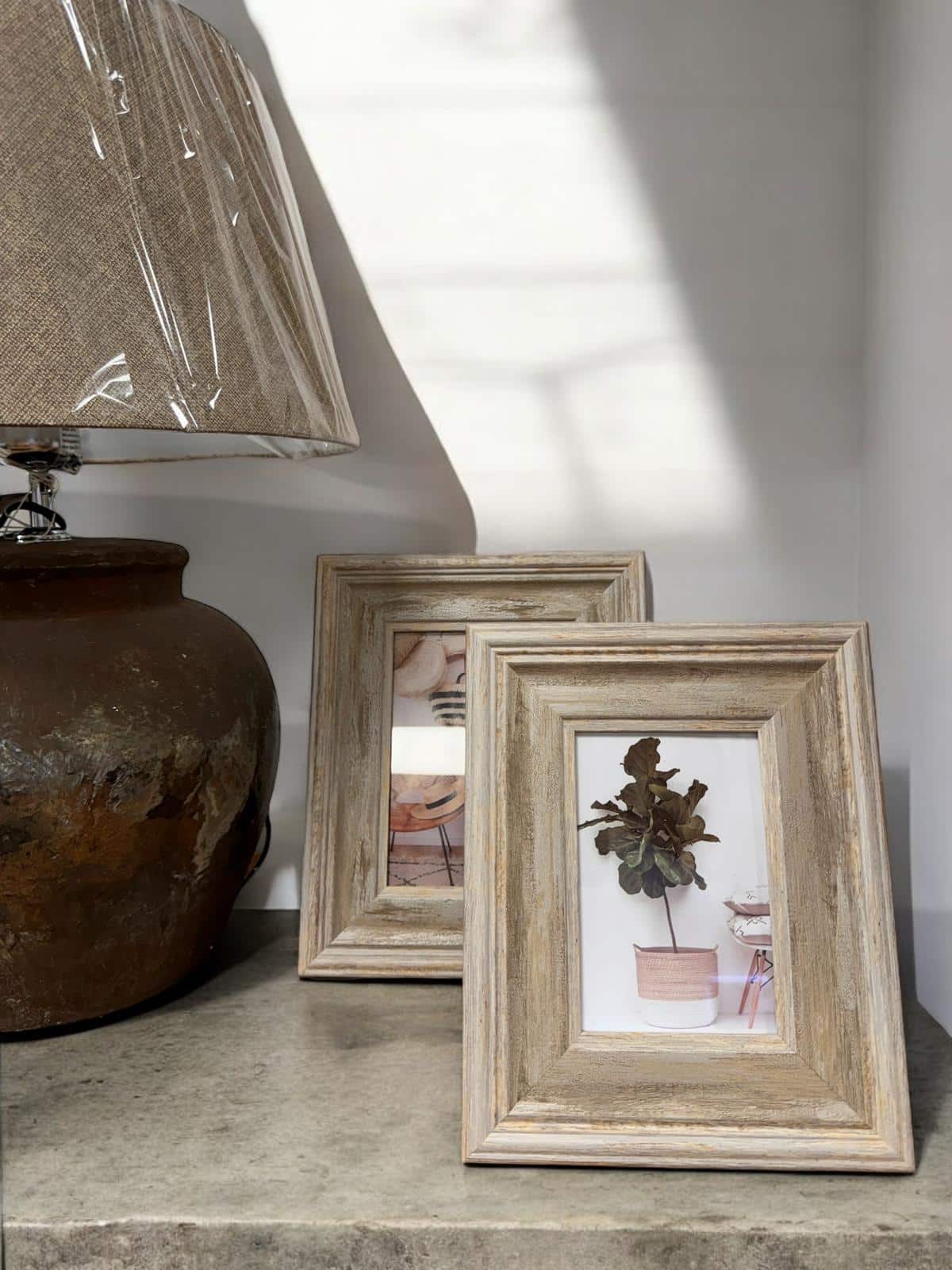 Antique Wash Wooden Frame 5 x 7 image 0