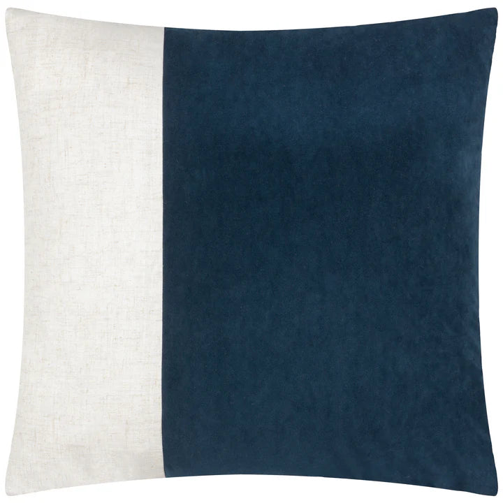 Morden Soft-Washed Velvet Cushion Indigo image 0