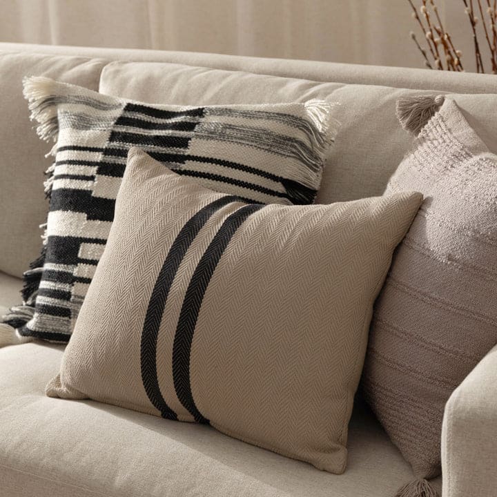 Benton Cotton Cushion Natural image 1