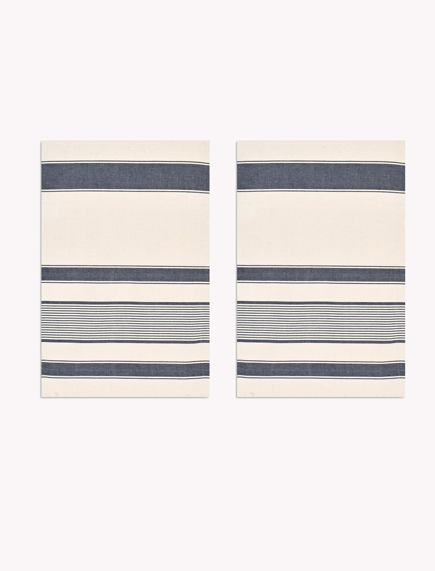 Colesbourne Stripe Tea towels Set of 2 Ink