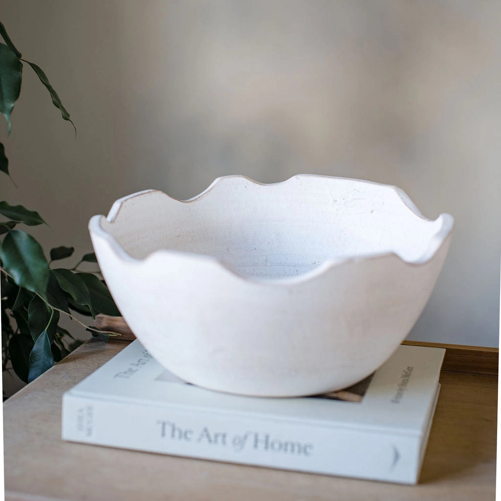 Gillcambon - Off White Terracotta Decorative Bowl