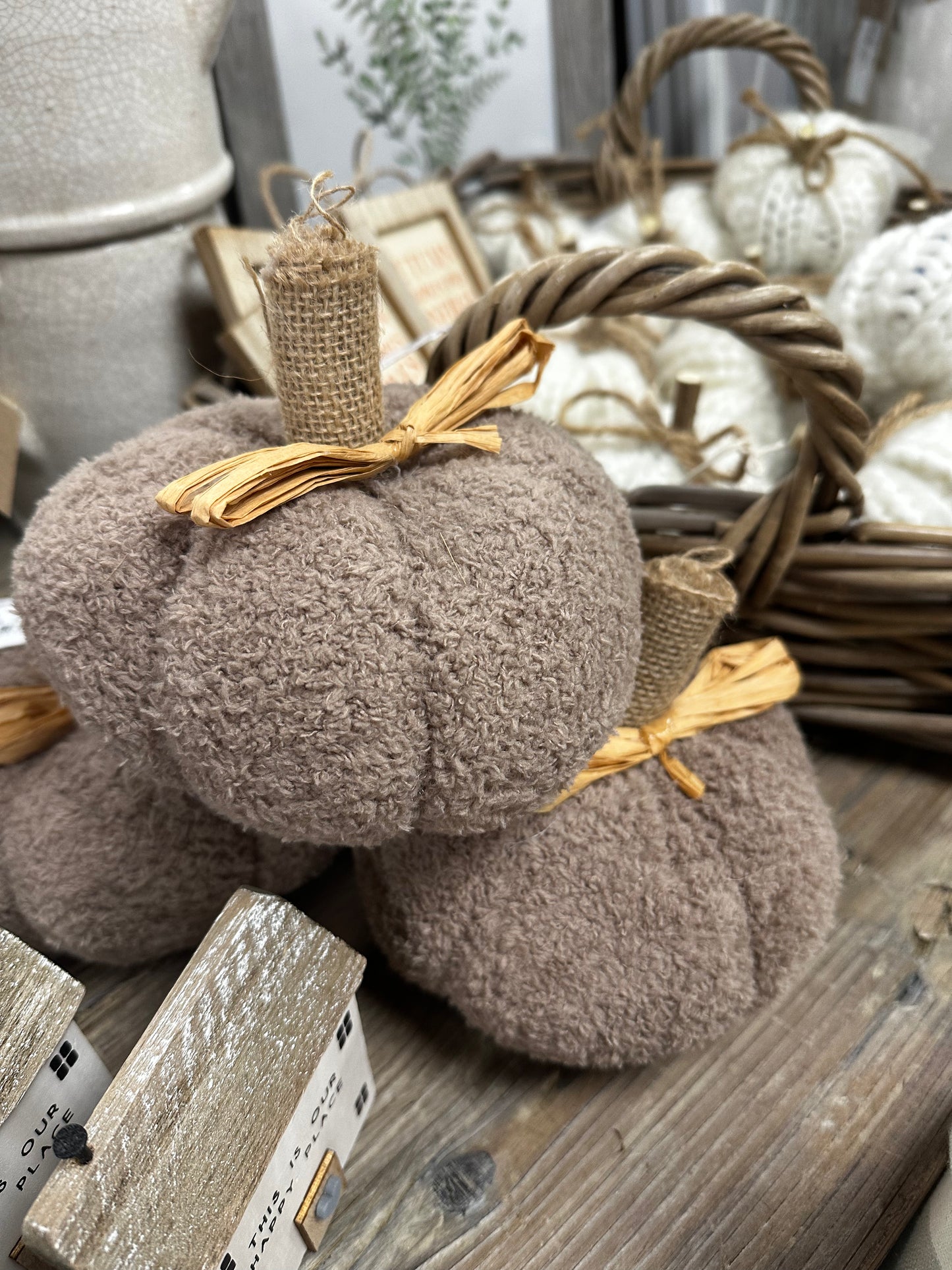 Caramel Fabric Pumpkin