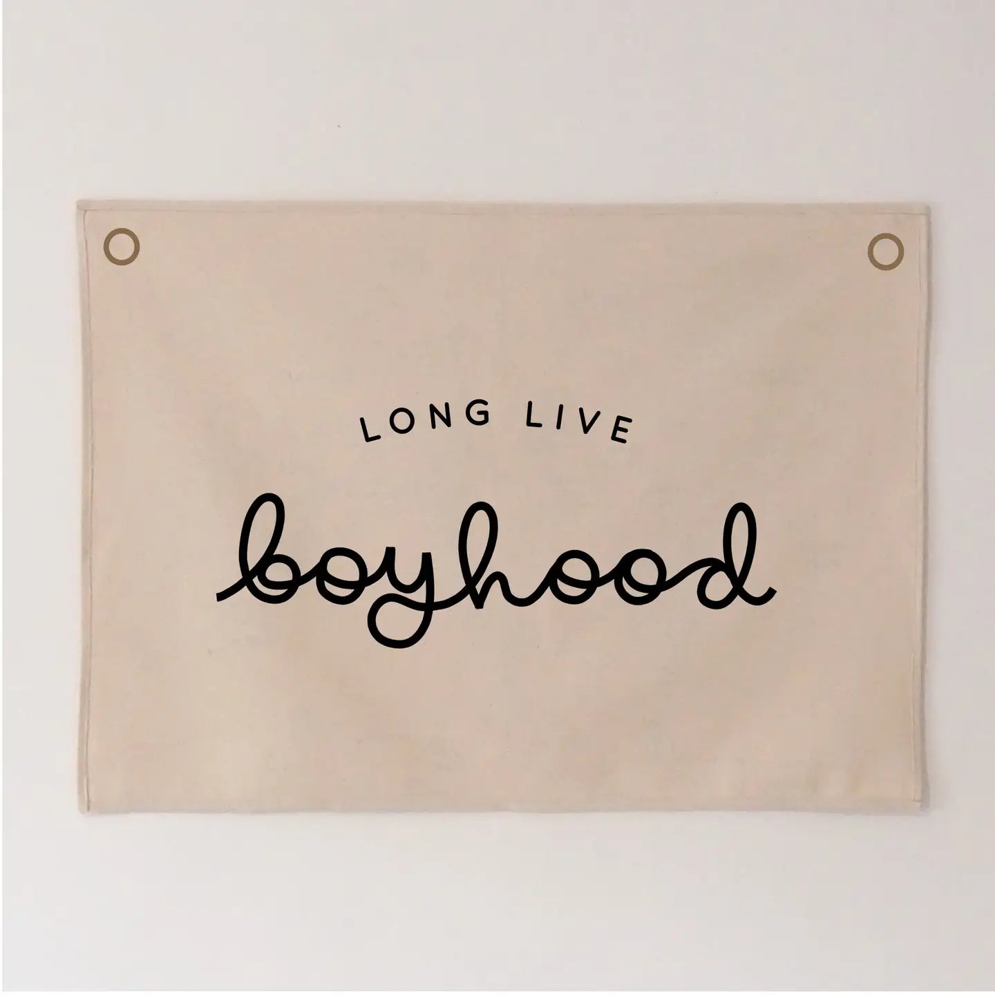 Long Live Boyhood Wall Hanging - Dark Khaki