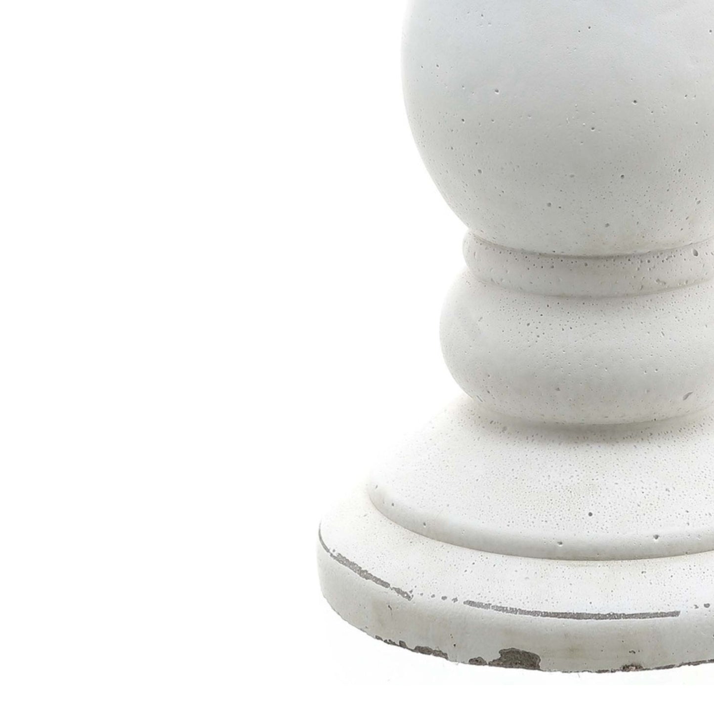 Medium Matt White Ceramic Candle Holder