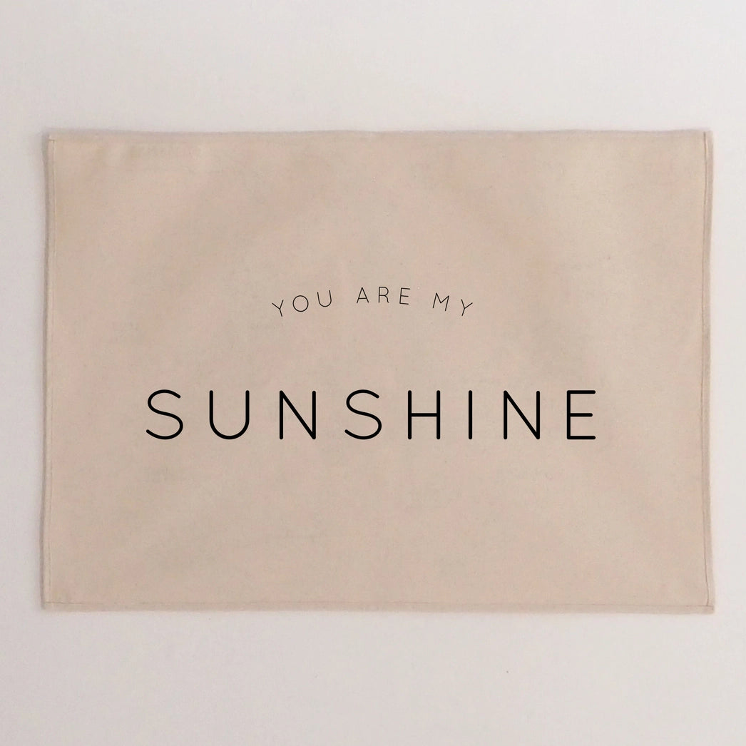 You Are My Sunshine Wall Hanging - Black