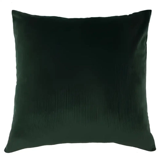 Aurora Ribbed Velvet Cushion Emerald Green image 0