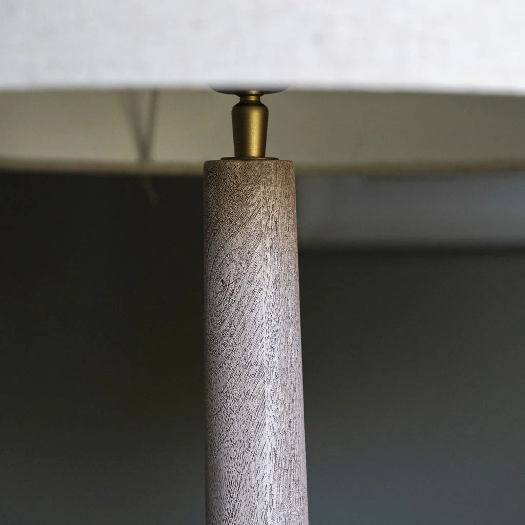 Backwell Sandblasted Table Lamp with Linen Shade