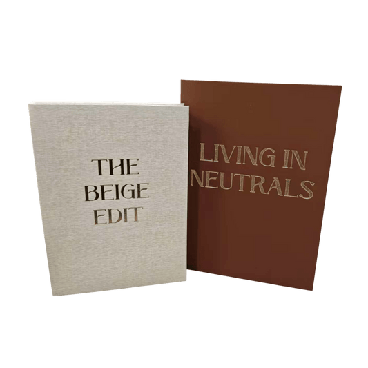 Aitla Cream & Rust Decorative Book Boxes - Set of 2
