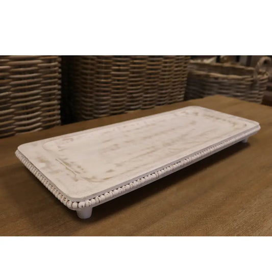 Beaded Mango Large Footed Platter image 1