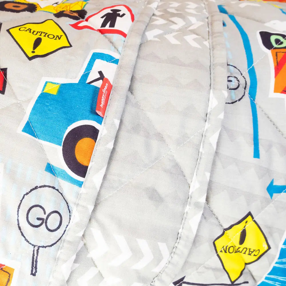 Big Diggers Quilted Throw