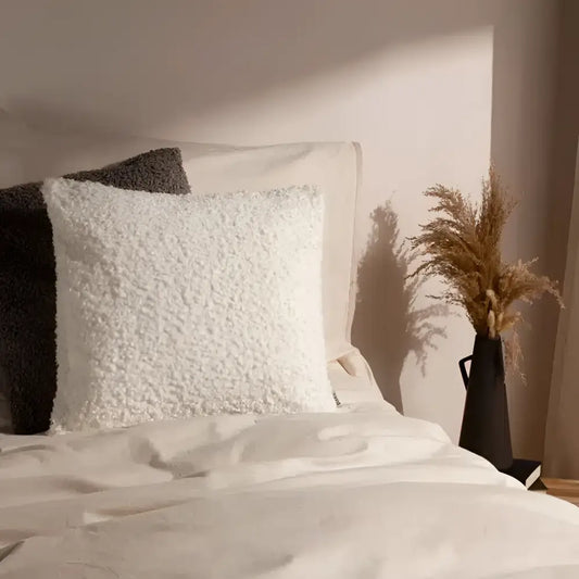 Cabu Textured Boucle Cushion Ecru image 3