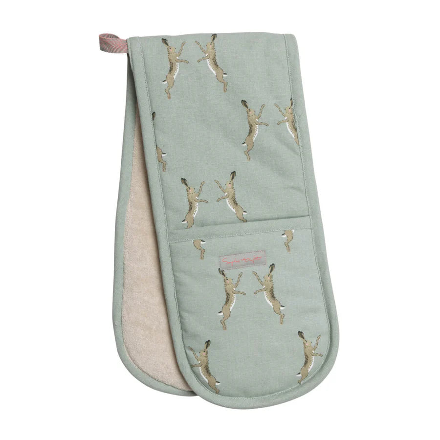 Boxing Hares Double Oven Glove image 0
