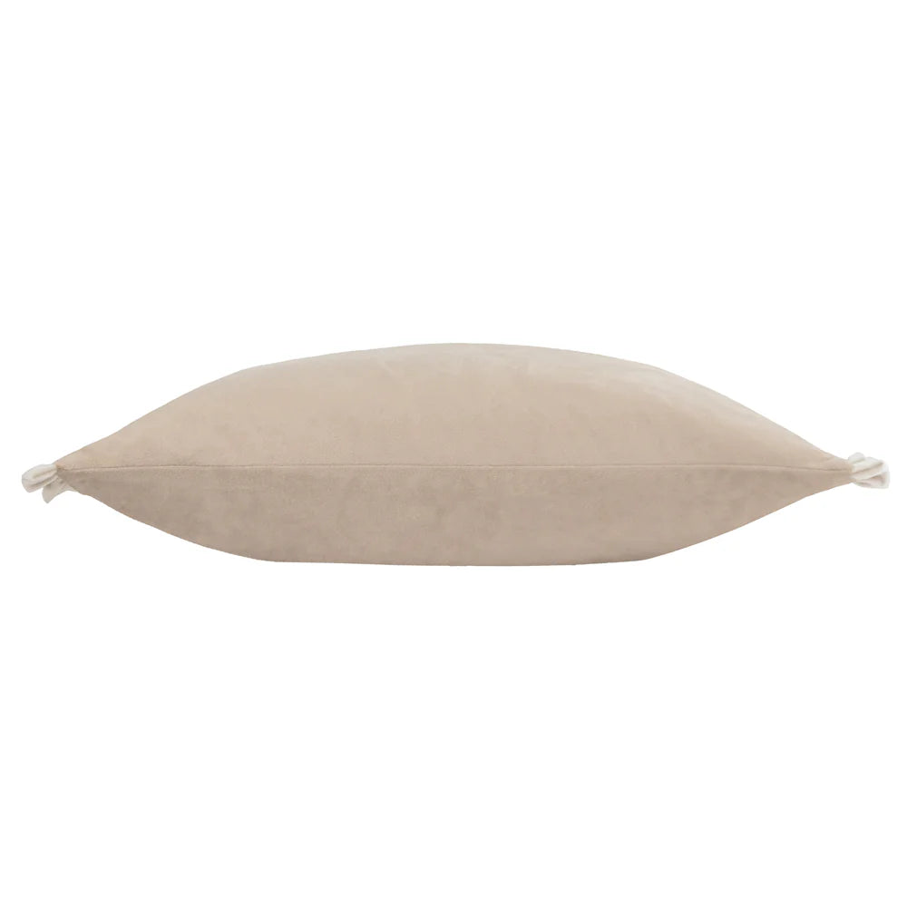 Tilly Velvet Reversible Cushion Oyster/Lace image 2