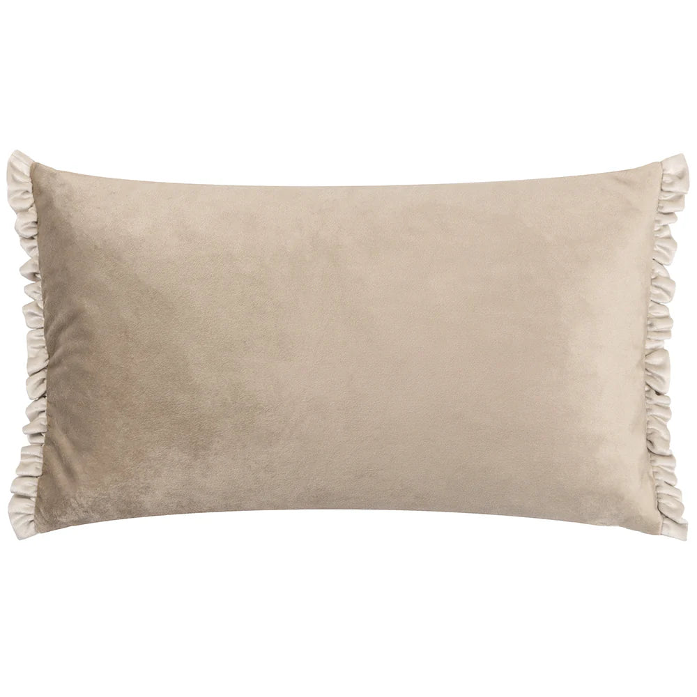 Tilly Velvet Reversible Cushion Oyster/Lace image 0