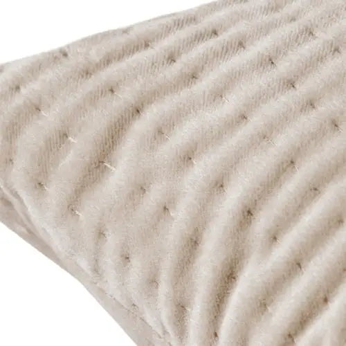 Haze Embroidered Feather Cushion Quartz image 1