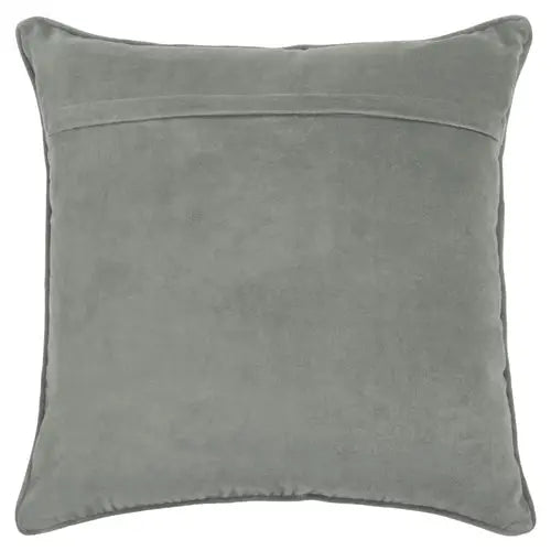 Herb Embroidered Cushion Steel image 1