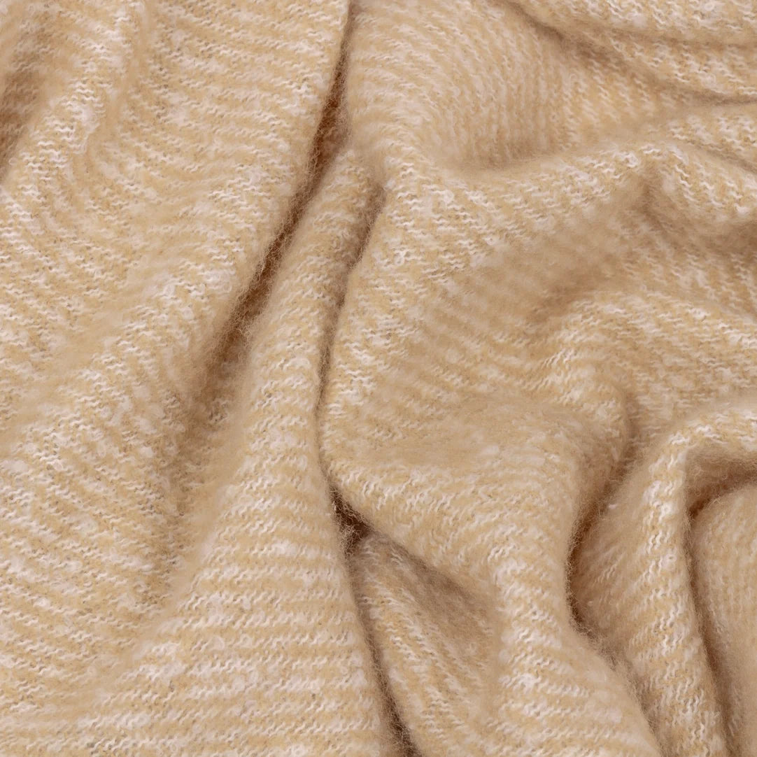 Isla Woven Tasselled Throw Natural