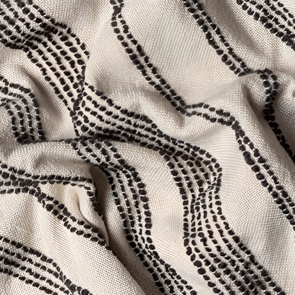 Jour Woven Fringed Throw Natural image 2