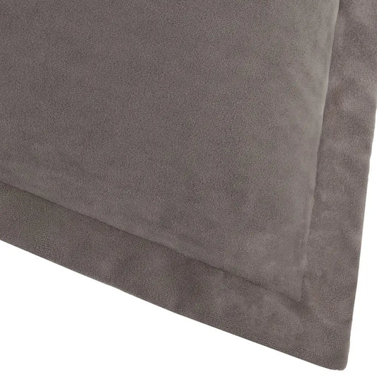Merton Square Velvet Cushion Taupe image 1