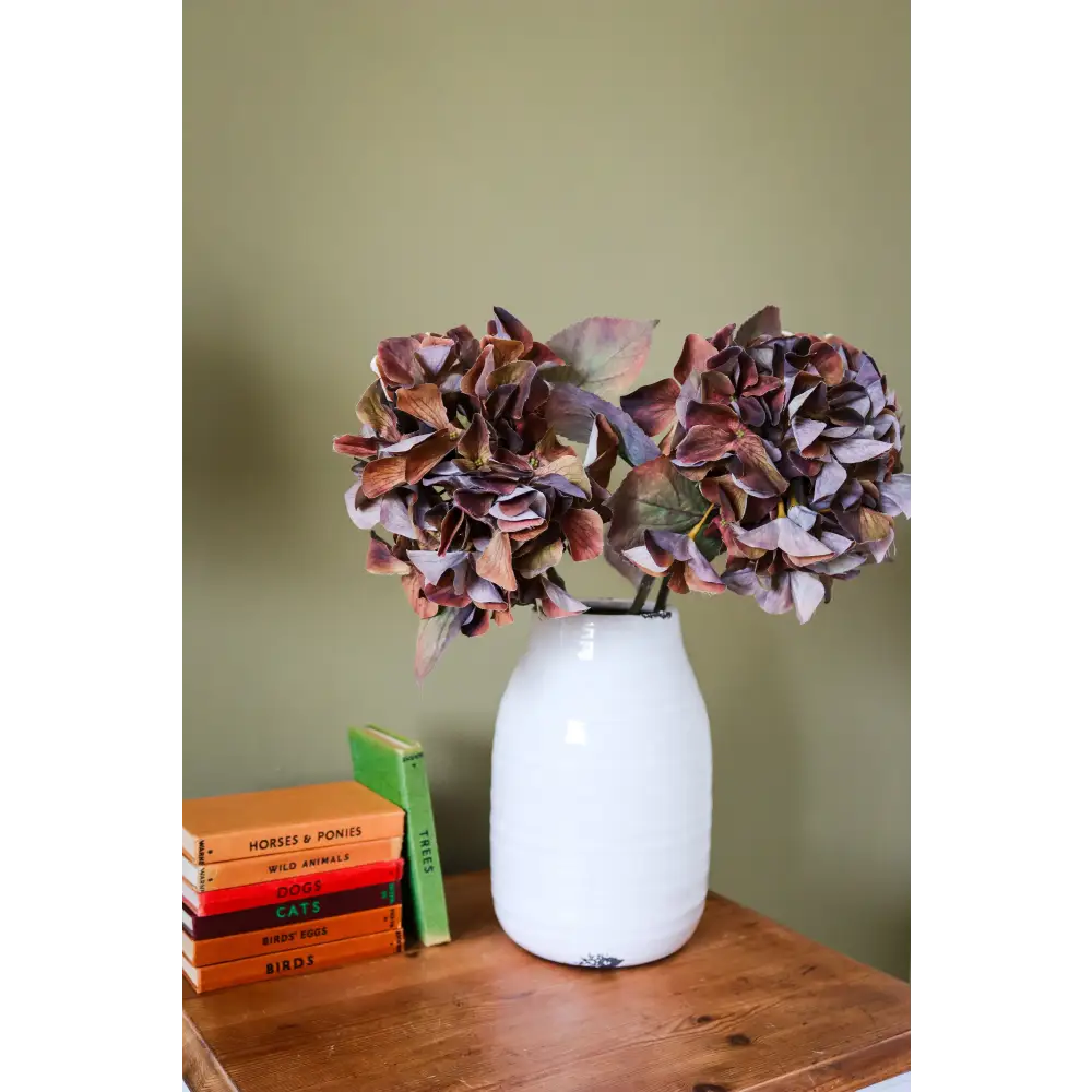 Mixed Autumn Browns Single Hydrangea Stem