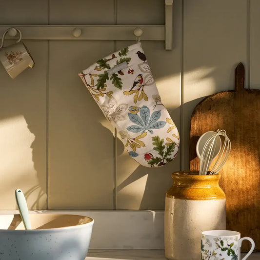 Orchard Birds Oven Mitt
