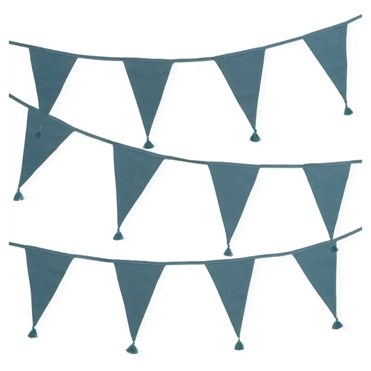 Vintage Blue Cotton Bunting
