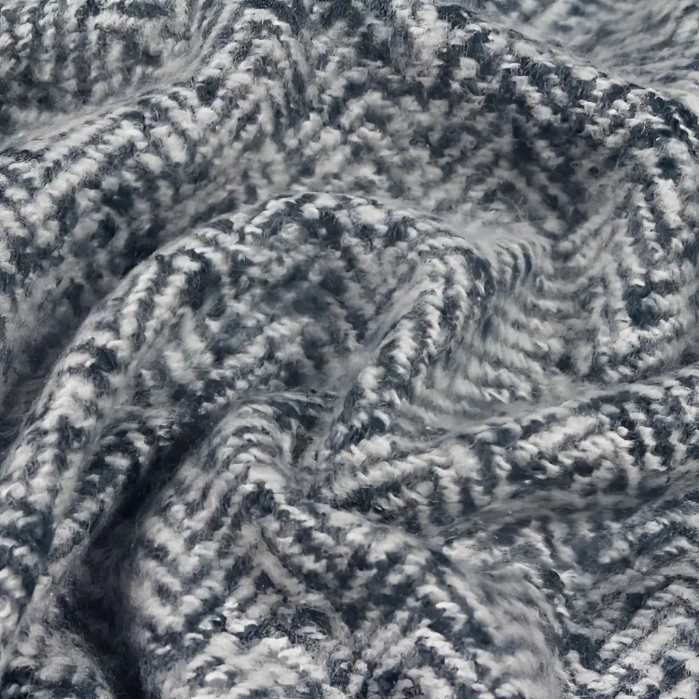 Weaver Herringbone Throw Navy image 2