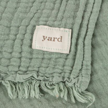 Lark Muslin Cotton Throw Eucalyptus image 2