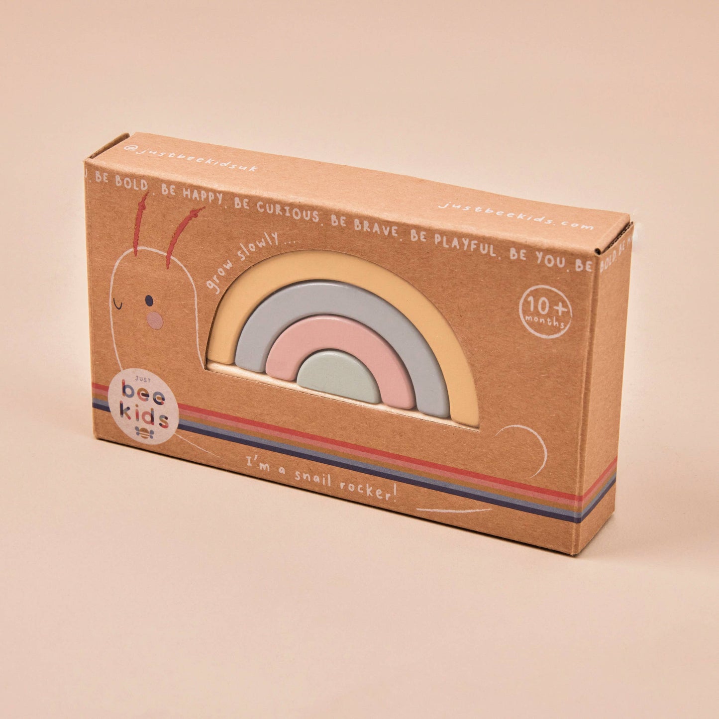 Just Bee Kids Wooden Snail Stacker Toy (FSC)