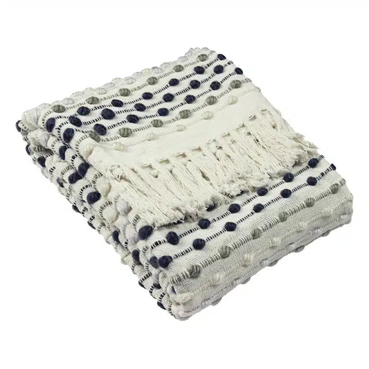 Dhadit Stripe Throw Grey image 0