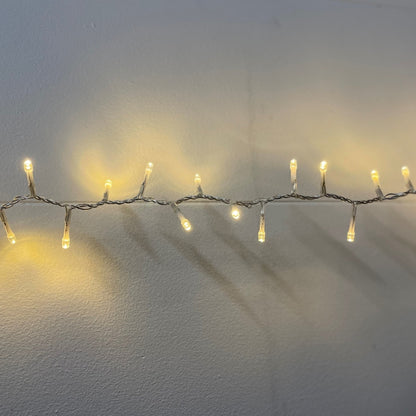 13.6m/44ft 6in Plug In LED Warm White Christmas String Light