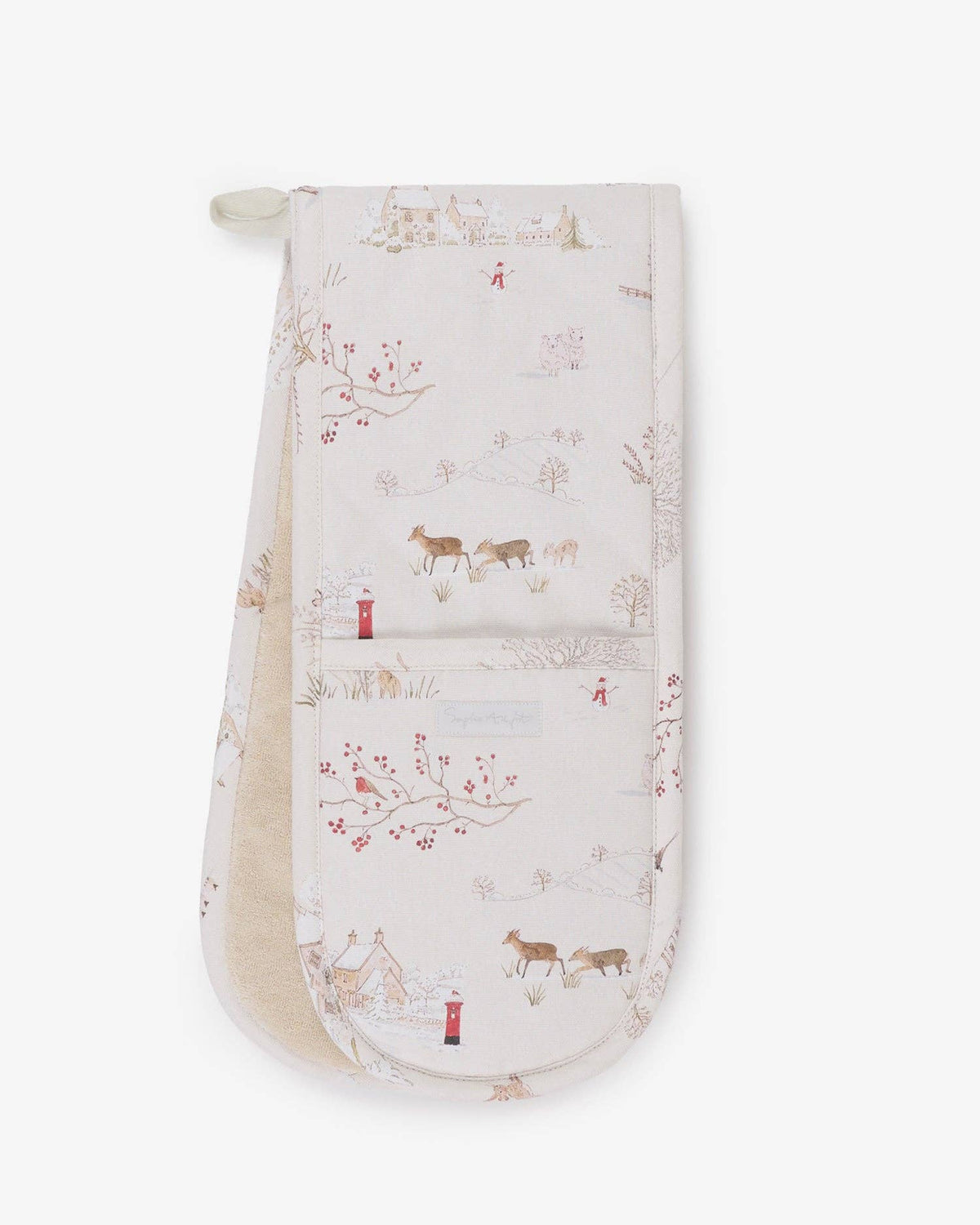 Snowy Village Double Oven Glove