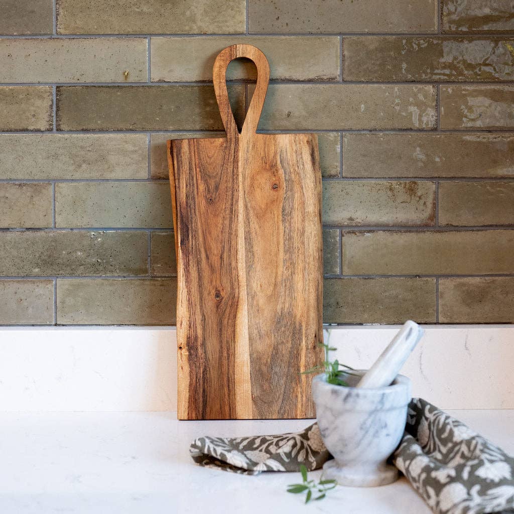 Honfleur, Live Edge, Wooden Serving Platter