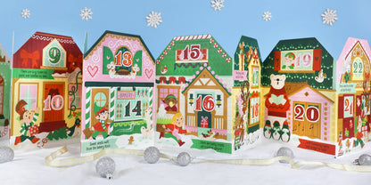 Santa's Village – Children’s Fold-Out Advent Christmas Book