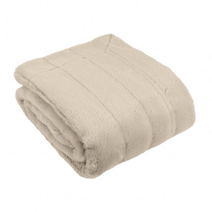 Empress Faux Fur Throw Oat