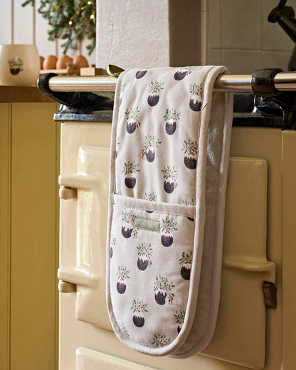 Chistmas Puddings Double Oven Glove
