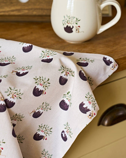 Christmas Puddings Tea Towel