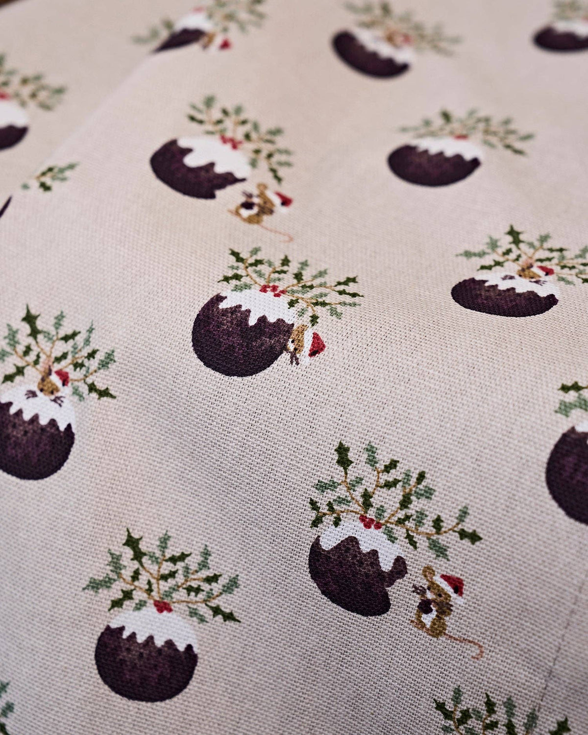 Christmas Puddings Napkins (Set of 4)