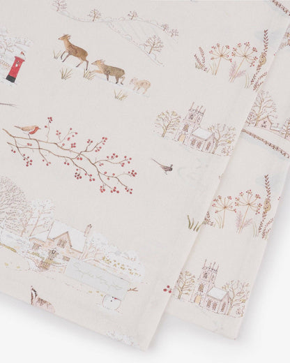 Snowy Village Table Runner