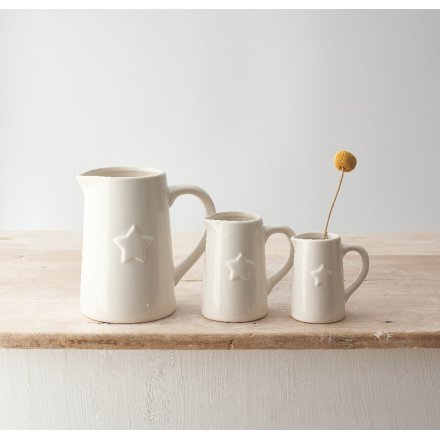 Embossed Star Jug 8.5cm image 1